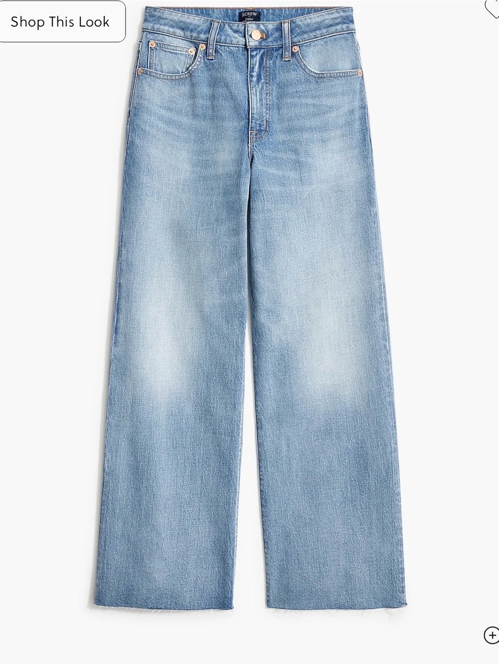 J. Crew Light Blue Wide-Leg Jeans